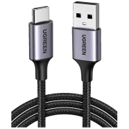 UGREEN 60127 USB-A 2.0 to USB-C Cable Nickel Plating Aluminum Braid 1.5m (Black) US288