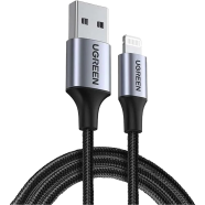 UGREEN 60156 Lightning to USB Cable Alu Case with Braided 1m (Black) US199