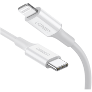 UGREEN 60749 USB-C to Lightning M/M Cable Rubber Shell 2m (White) 