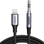 UGREEN 70862 Lightning to 3.5mm Audio Adapter Aluminium Braided 2m US315