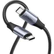 UGREEN 80150 USB-C 3.1 M/M Gen2 5A Cable with Braided 1m (Black) US355