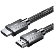 UGREEN 80602 HDMI M/M Round Cable Zinc Alloy Shell Braided 3m (Gray) M/M