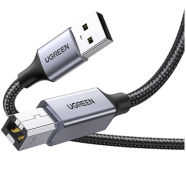 UGREEN 80804 USB-A Male to USB-B 2.0 Printer Cable Alu Case with Braid 3m (Black) US369