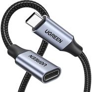 UGREEN 80810 USB-C Male to Female Gen2 5A Braided Cable 0.5m (Black)#US372