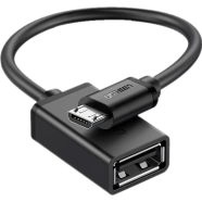 UGREEN US133(10396) Micro USB Male to USB-A Female Cable with OTG Nickel Plating 15cm (Black) image