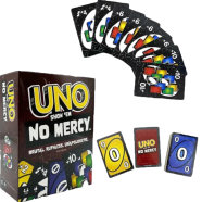 UNO No Mercy Mattel Games UNO Show ‘em No Mercy Card Game for Kids, Adults 