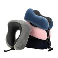 U Shaped Memory Foam Neck Pillow Soft Travel Pillow Massage Pillow Sleeping Plane Pillow Cervical Health Care Bedding