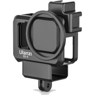 Ulanzi G9-4 Go Pro 9, 10, 11 Plastic Camera Cage with 2 Cold Shoe Mount for Mic and Led Light