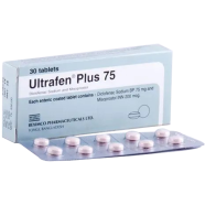 Ultrafen Plus 75 mg Plus 200 mcg Tablet 10's Strip icon