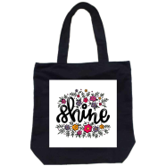 Unisex Top Handle Tote Canvas Bag With Zipper For Man And Women - BDS-208