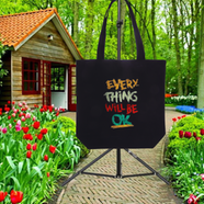 Unisex Top Handle Tote Canvas Bag With Zipper For Man And Women- BDQE-065