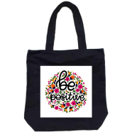 Unisex Top Handle Tote Canvas Bag With Zipper For Man And Women - BDS-207
