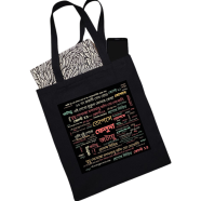 Unisex Top Handle Tote Canvas Bag With Zipper for Man and Women- BQB-034