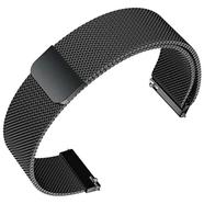 Universal 20mm Metal Magnetic Watch Strap – Black Color