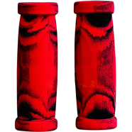 Universal Non-Slip Heat Shrink Motorcycle Handlebar Grip Anti-Vibration Colorful Rubber Grip Glove For All Bikes 1 Pair image