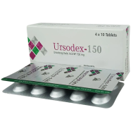 Ursodex 150mg Tablet 10's Strip