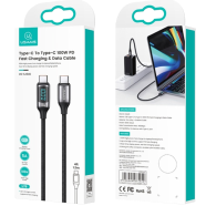 Usams US-SJ559 U78 Type-C PD100W Fast Charge Digital Data Cable (Black) Length - 3m 