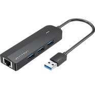 VENTION CHNBB 3-Port USB 3.0 Hub with Gigabit Ethernet Adapter 0.15M Black