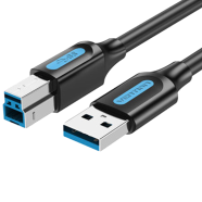 VENTION COQBN USB 2.0 Type A to Type B Printer Cable Black - 15M