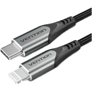VENTION H16BF Cotton Braided USB 2.0 1M Cable Black