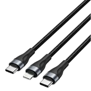 VENTION H17BAV Cotton Braided USB 2.0 1.2M Cable Black
