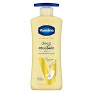 Vaseline Intensive Care, Deep Moisture Nourishing Body Lotion, for Radiant, Glowing Skin, with Glycerin, Non-Sticky, Fast Absorbing, Daily Moisturizer for Dry, Rough Skin, For Men and Women - 400ml