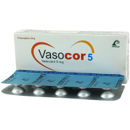 Vasocor 5 mg Tablet 10'S Strip