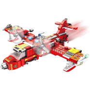 Vatos Stem Building Toys 572 Pcs City Fire Plane Blocks Set For 6 Year Old Boys 25-in-1 Engineering Building Bricks Fire Vehicle Blocks Kits Best Gift For Kids