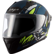 Vega Bolt Bunny Dull Black Blue Helmet