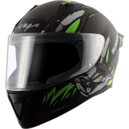 Vega Bolt Bunny Dull Black Green Helmet