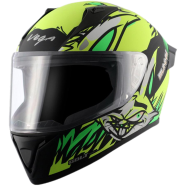 Vega Bolt Bunny Dull Black Neon Yellow Helmet