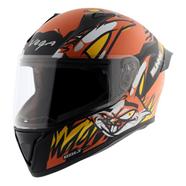 Vega Bolt Bunny Dull Black Orange Helmet