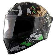 Vega Bolt Crown Men Black Neon Green Helmet