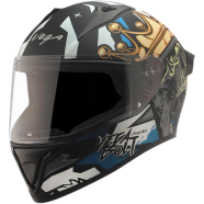 Vega Bolt Crown Men Dull Black Blue Helmet image
