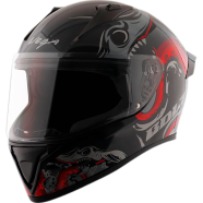 Vega Bolt Octopus Black Red Helmet