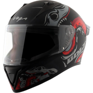 Vega Bolt Octopus Dull Black Red Helmet