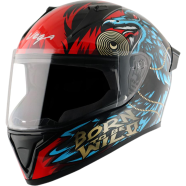 Vega Bolt Wild Black Blue Helmet