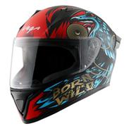 Vega Bolt Wild Dull Black Blue Helmet