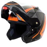 Vega Crux Dx Checks Black Orange Helmet