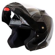 Vega Crux Dx Checks Black Silver Helmet