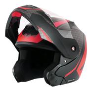 Vega Crux Dx Checks Dull Black Red Helmet