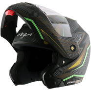 Vega Crux Dx Energy Dull Black Neon Green Helmet