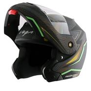 Vega Crux Dx Energy Dull Black Neon Green Helmet