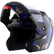 Vega Crux Dx Fighter Black Blue Helmet