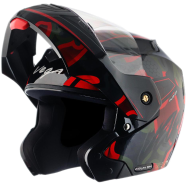 Vega Crux Dx Fighter Black Red Helmet