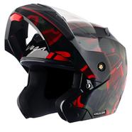 Vega Crux Dx Fighter Black Red Helmet