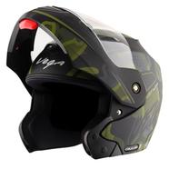 Vega Crux Dx Fighter Dull Black Battle Green Helmet