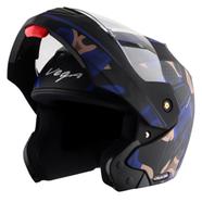 Vega Crux Dx Fighter Dull Black Blue Helmet