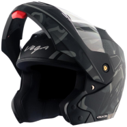 Vega Crux Dx Fighter Dull Black Grey Helmet