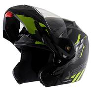 Vega Crux Dx Flex Black Neon Yellow Helmet